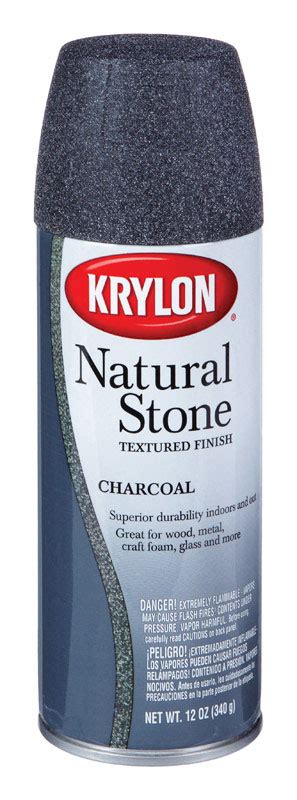 Krylon Charcoal Textured Natural Stone Spray Paint 12 oz. #VSHE1526193 ...