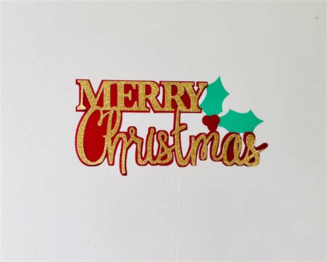 Christmas Cake Topper Merry Christmas Cake Topper Glitter - Etsy