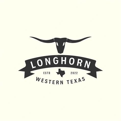 Premium Vector | Bull buffalo longhorn with vintage style logo vector ...