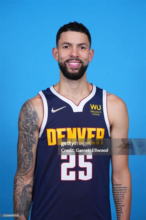 Austin Rivers of the Denver Nuggets pose for a head shot during NBA ...