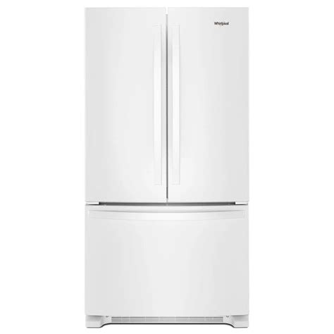 Whirlpool 36-inch W 20 cu. ft. French Door Refrigerator in White, Counter Depth - ENERGY S ...