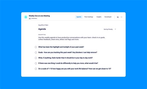 7 Meeting agenda examples [+ready-to-use templates] | Hypercontext by Spinach