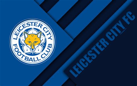 Download wallpapers Leicester City FC, logo, 4k, material design, blue ...