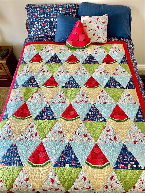 Watermelon Patch Quilt Pattern PDF Digital Download by Angela's DIY Designs - Etsy