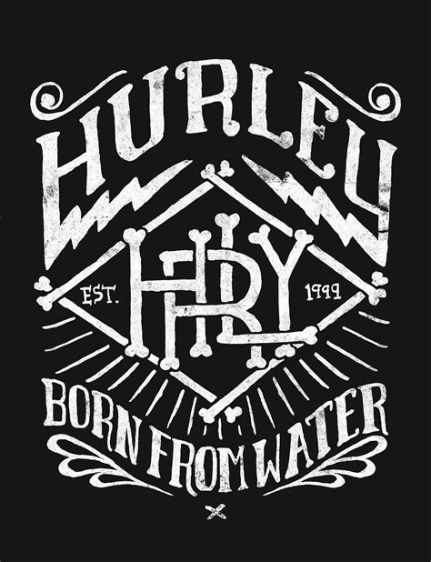 Resultado de imagem para hurley logo | Typography hand drawn ...