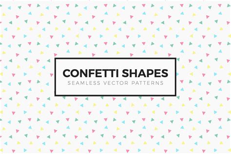 Confetti Shapes Seamless Patterns — Medialoot