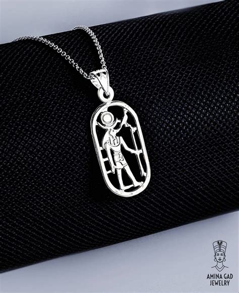 Thoth Necklace, Sterling Silver Thoth Pendant, Egyptian Revival ...