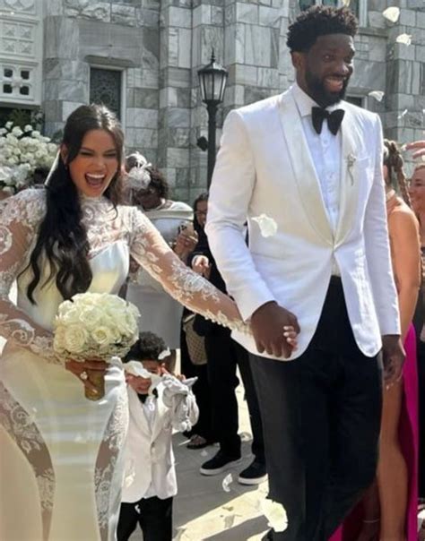 76ers' Joel Embiid marries longtime girlfriend Anne de Paula ...