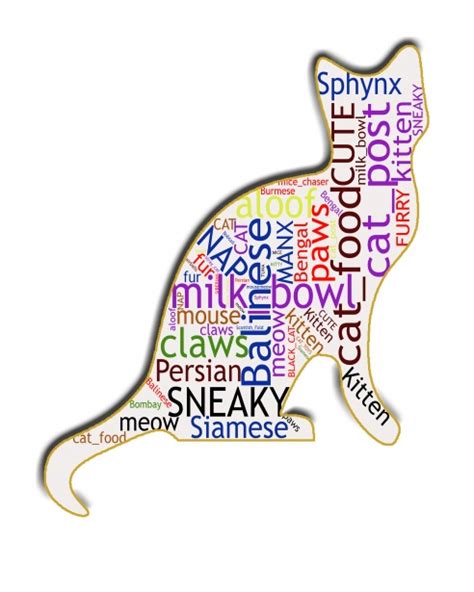 Cat Word Cloud Art Free Stock Photo - Public Domain Pictures