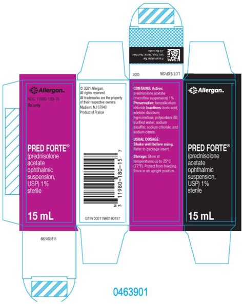 DailyMed - PRED FORTE- prednisolone acetate suspension/ drops