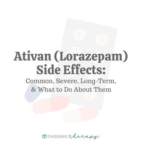 What Are the Side Effects of Ativan?