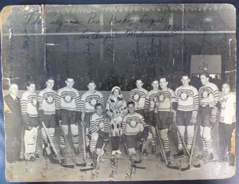 Los Angeles Millionaires Hockey Team 1930 California Hockey League ...