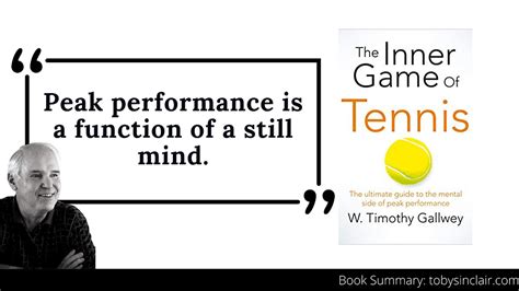 The Inner Game of Tennis Summary by Timothy Gallwey