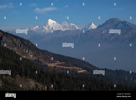 Gangkhar puensum mountain hi-res stock photography and images - Alamy