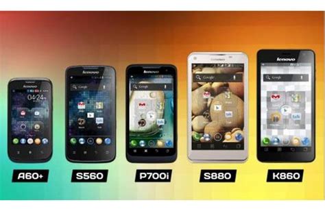 Lenovo smartphones at a glance