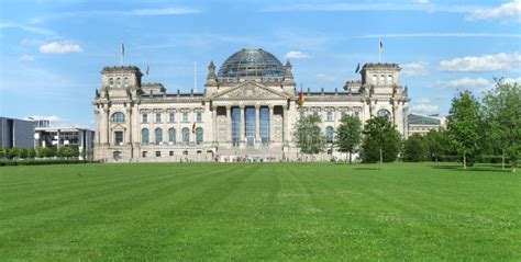 The German Parliament Building In Berlin Stock Photo - Image of tower, green: 56418362