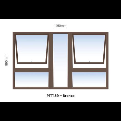 Aluminium Windows 2 Vents & 3 Panel - DIY Superstore