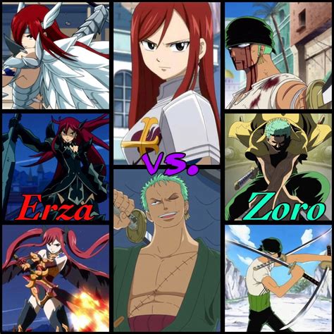 Who will win? Erza vs. Zoro by Kiko-E-Coyona on DeviantArt