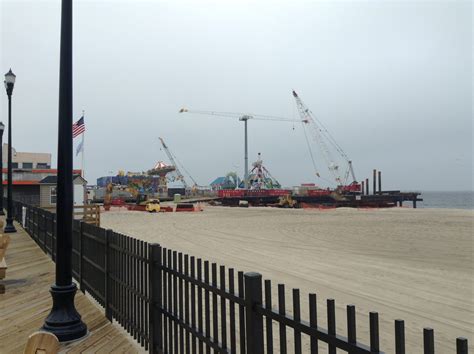 casino pier being rebuilt after Sandy – Seaside Heights, NJ Boardwalk