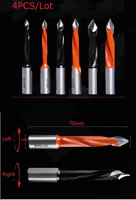 Aliexpress.com : Buy 4Pcs/Lot Industrial Woodworking Boring Drill Through Bit 10mm Shank,70mm ...