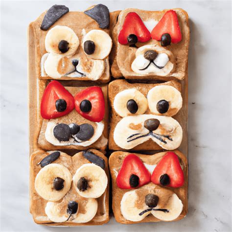 Puppy Dog Toast Food Art