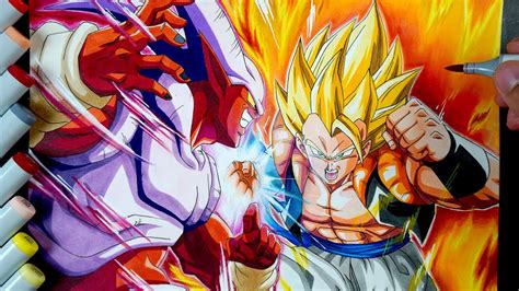 Drawing GOGETA SSJ VS JANEMBA - YouTube