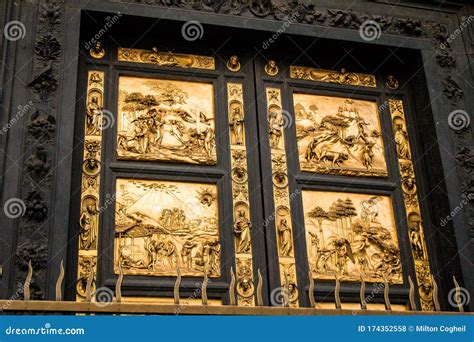 Lorenzo Ghiberti. Gates Of Paradise Editorial Image | CartoonDealer.com ...