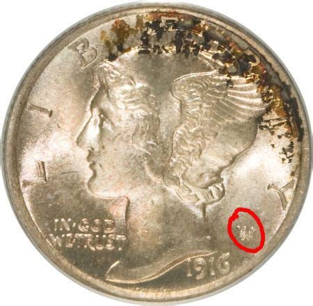 Here is mint mark on mercury dime.. | Metal detecting, Coins, Mercury