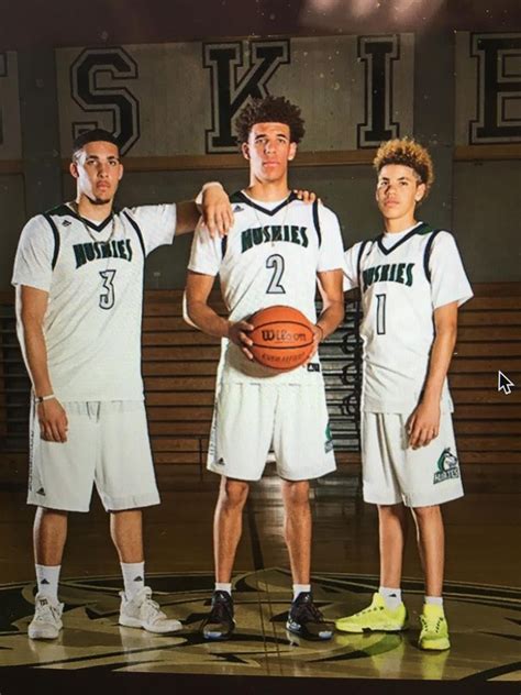 The Ball brothers photo in high school. | Lonzo ball, Liangelo ball ...