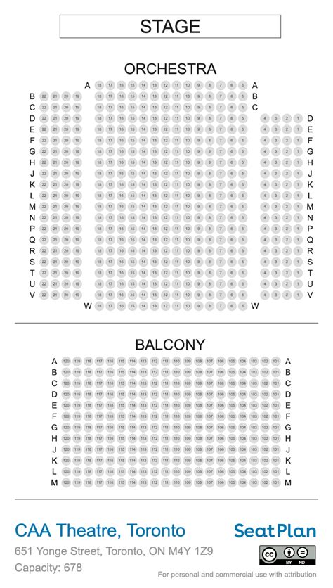 CAA Theatre Toronto Seating Chart & Seat View Photos | SeatPlan