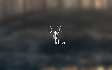 HD wallpaper: Idea logo, light bulb, minimalism, depth of field, no people | Wallpaper Flare