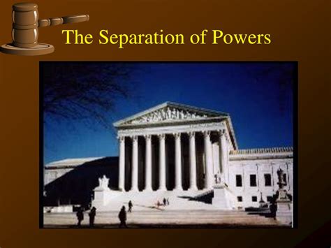 PPT - The Separation of Powers PowerPoint Presentation, free download ...