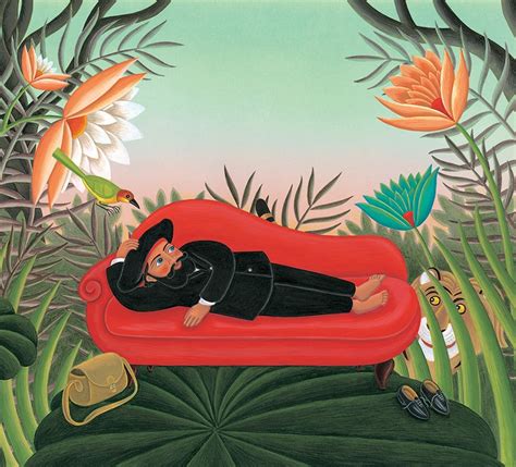 Henri Rousseau Jungle Art | Rousseau Style Illustration