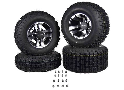 4 NEW SUZUKI LTZ400 ITP SS112 Black Machine RIMS on CST Ambush Tires Wheels Kit | eBay