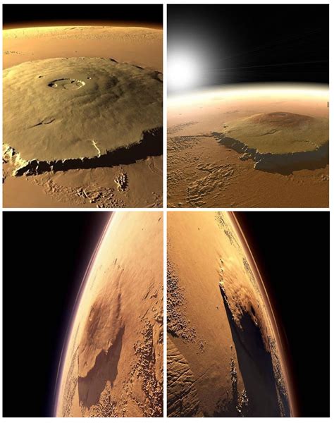 Olympus Mons on Mars is the tallest volcano in the Solar System. It's 16 miles(24km) high and ...