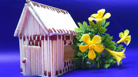 How to make a matchstick house at home |DIY Match house|Matchstick art ...