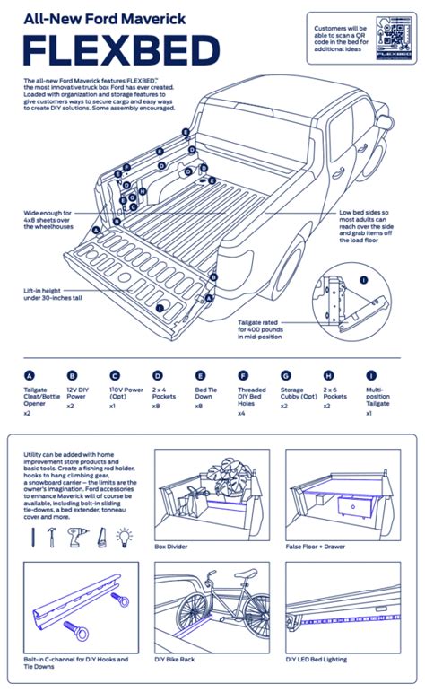 Ford Maverick Bed Dimensions