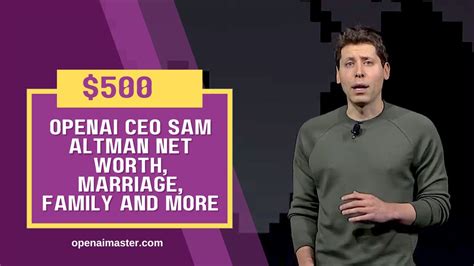 OpenAI CEO Sam Altman Net Worth, Marriage, Family And More