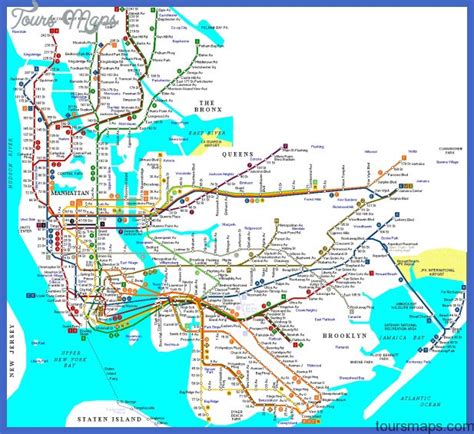 New York Subway Map - ToursMaps.com