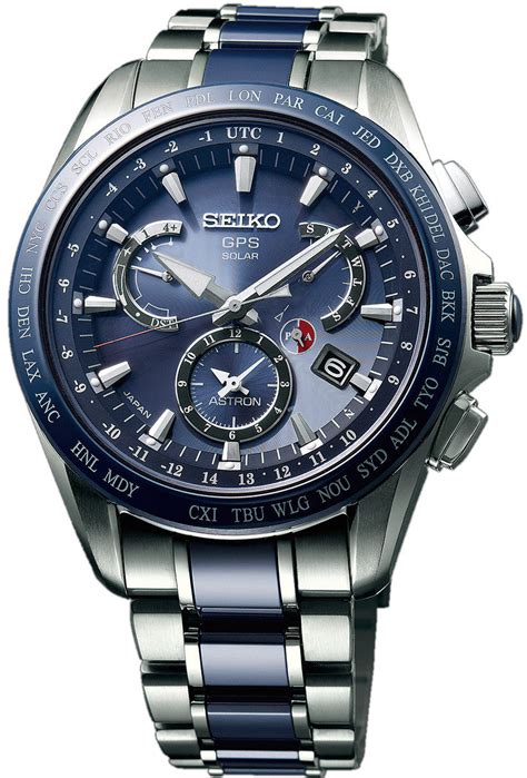 Seiko Astron Watch GPS Solar Dual Time Titanium D SSE043 Watch