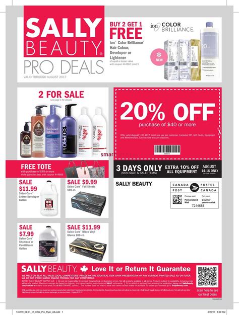 Sally Beauty Supply Canada Flyers