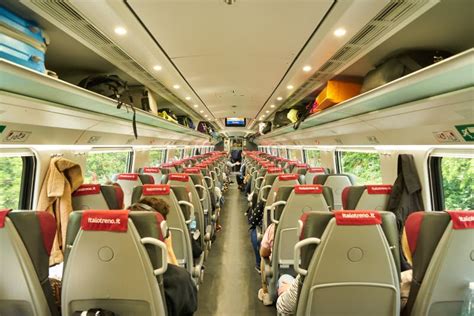 Interior of Italo Train - Italy Editorial Stock Image - Image of ...