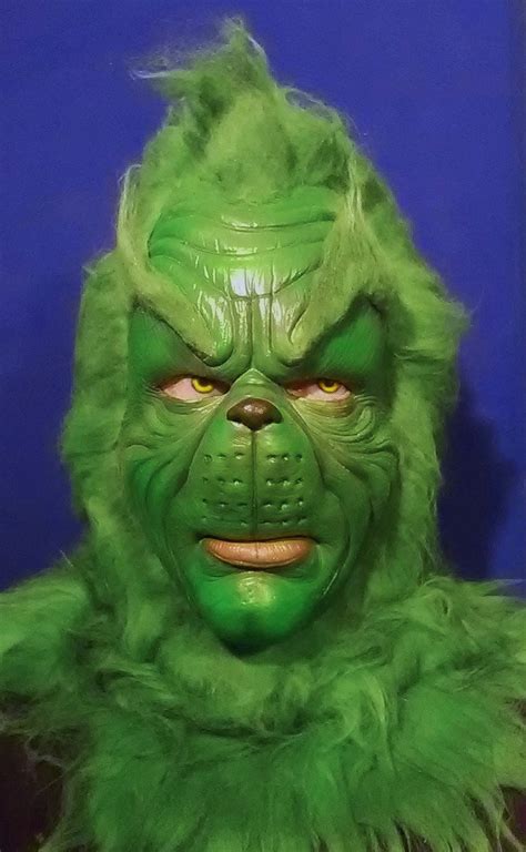 The Grinch Latex Mask Jim Carrey movie Christmas Green mask | Etsy