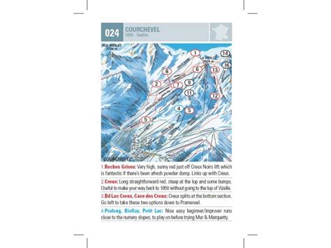 Snowfinder Trois Vallees | 3 Valleys piste guide with piste map for Courchevel, Meribel & Val ...