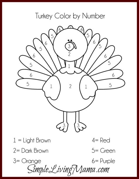 Free Thanksgiving Printables and Crafts for Kids - Simple Living Mama