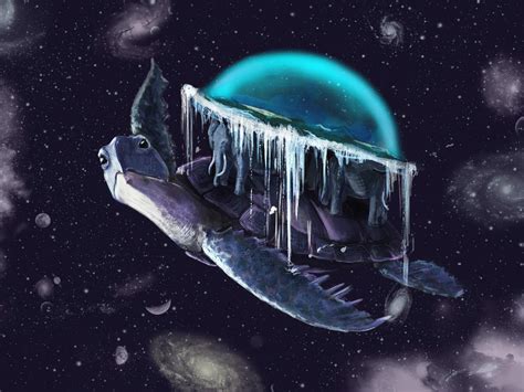 wallpaper turtle, planet, space, elephants HD : Widescreen : High Definition : Fullscreen