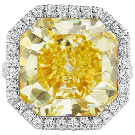 4 Carat Internally Flawless GIA Cert Yellow Diamond Platinum Ring For Sale at 1stDibs | 4 carat ...