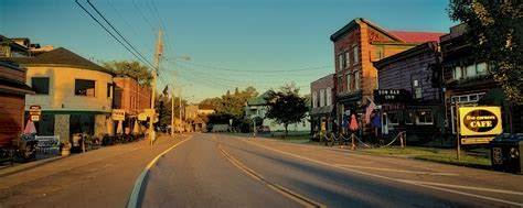 Main Street - Old Forge New York Photograph by David Patterson