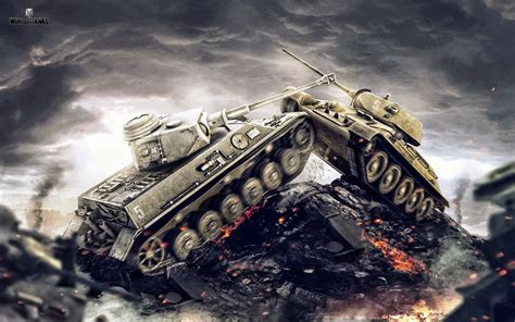 Graphic two fighting war tanks under gloomy clouds wallpaper HD wallpaper | Wallpaper Flare