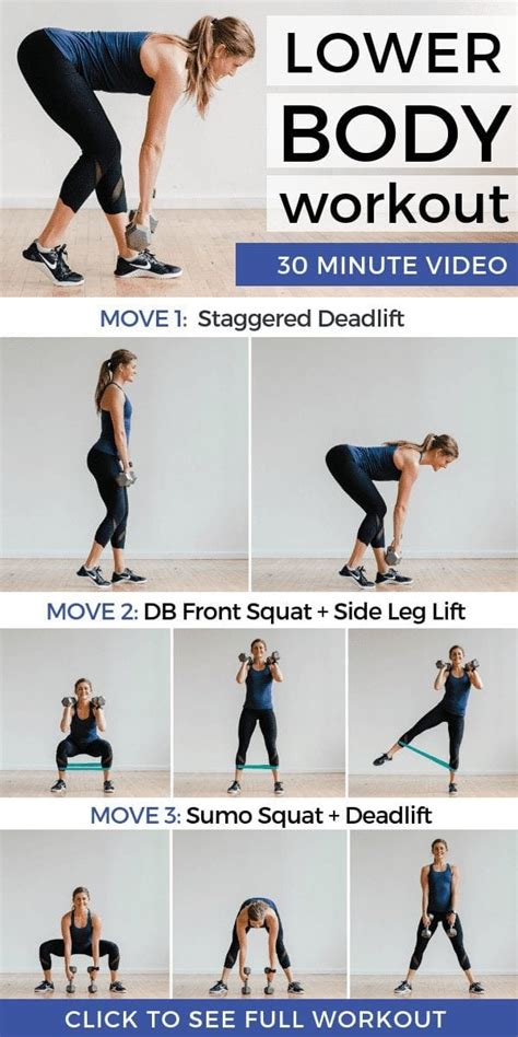 30-Minute Leg Workout At-Home | Workout Video | Lower Body Workout ...